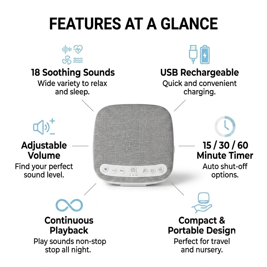 Awynd Drift™ Sleep Sound Machine